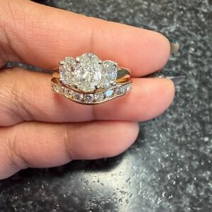 14k natural diamond ring